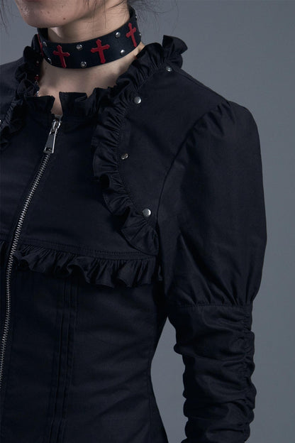 Gothic Vintage Lace Bell Sleeves Top