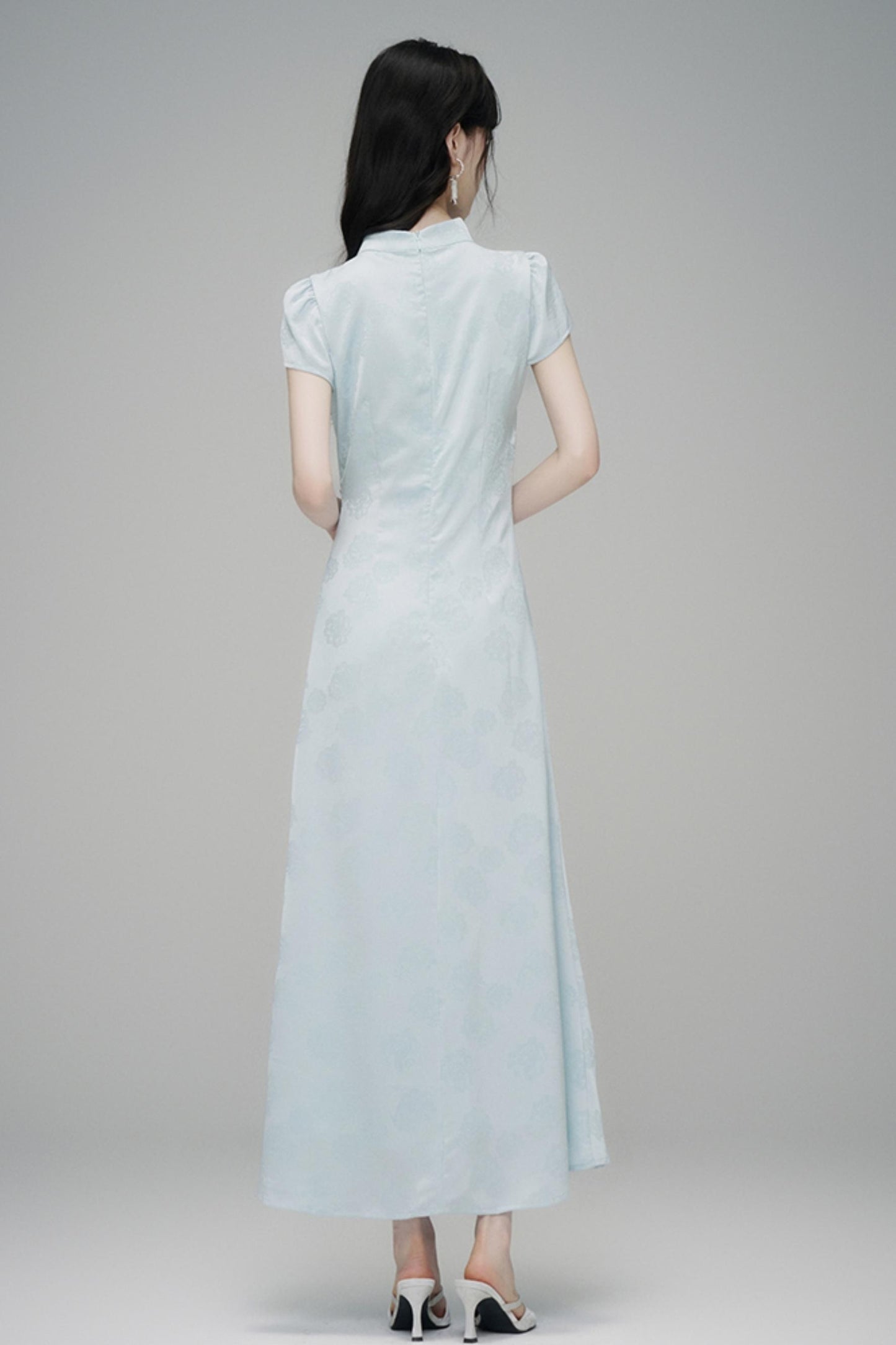 Chic Jacquard Summer Cheongsam Dress