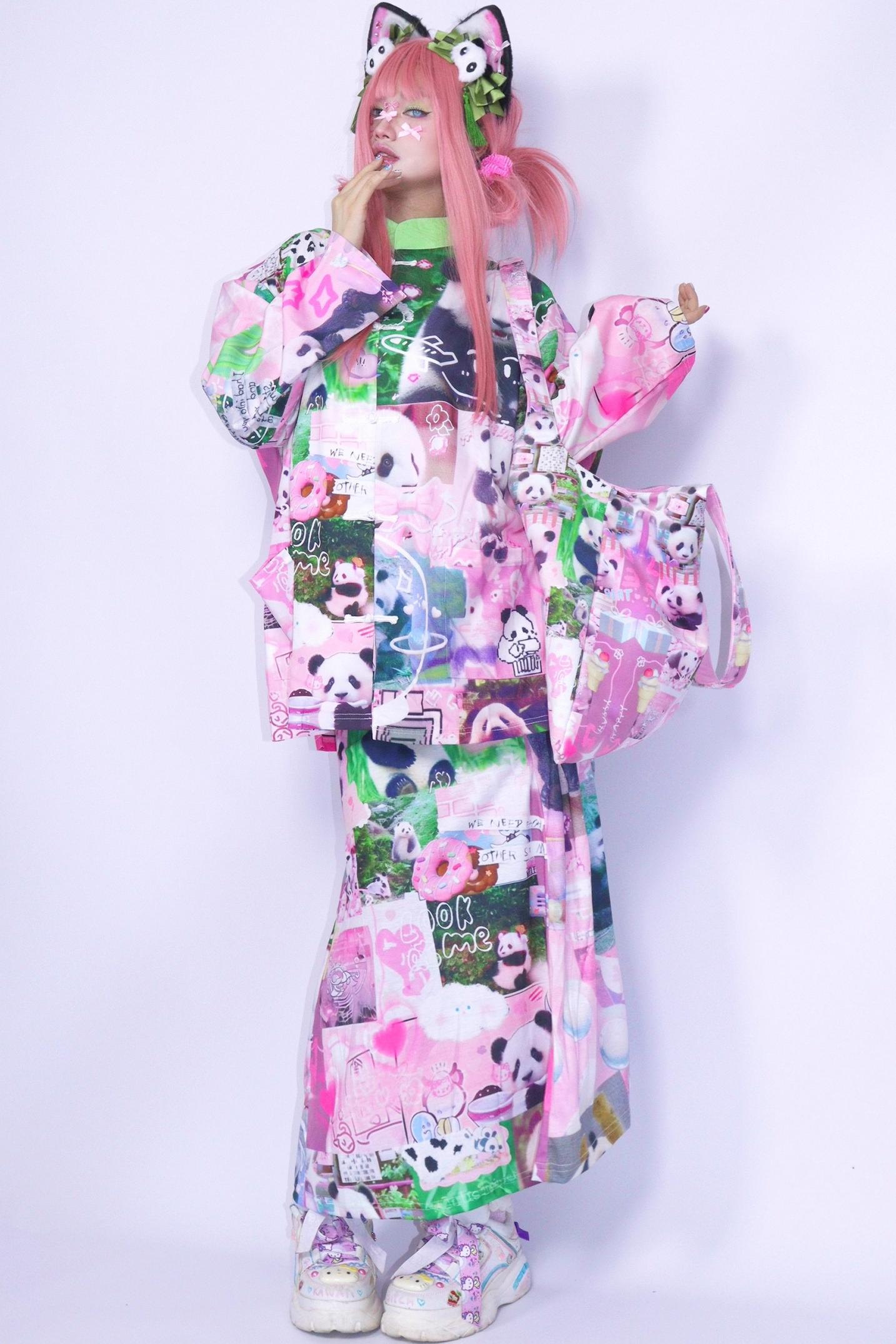 Panda Cartoon Long Skirt