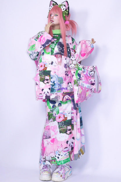 Panda Cartoon Long Skirt