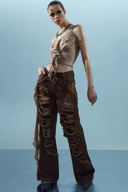 Ruffle Snake Camisole