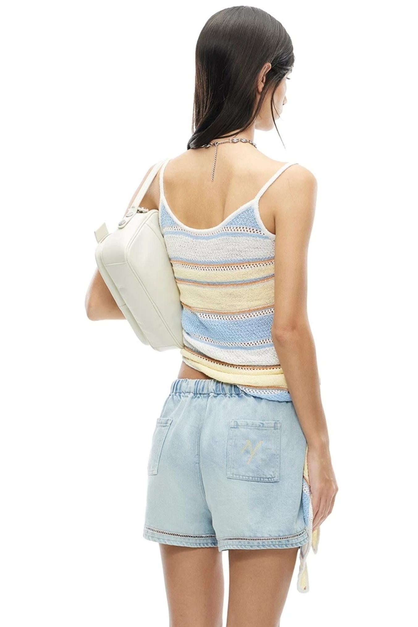 Loop Yarn Striped Camisole