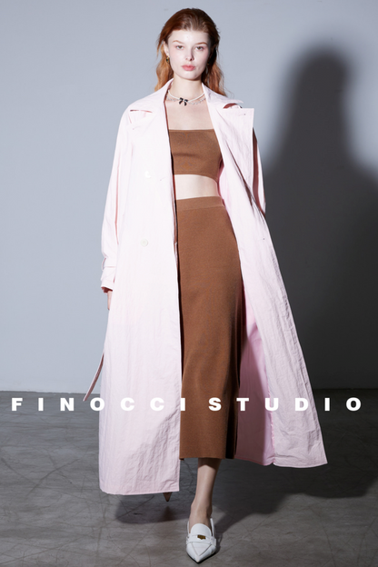 Minimalistisches Sling-Rock-Set aus Seiden-Lyocell