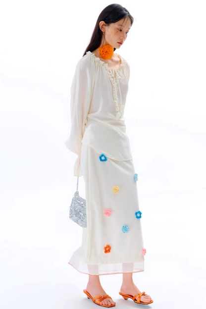 Dreidimensionaler Organza-Rock