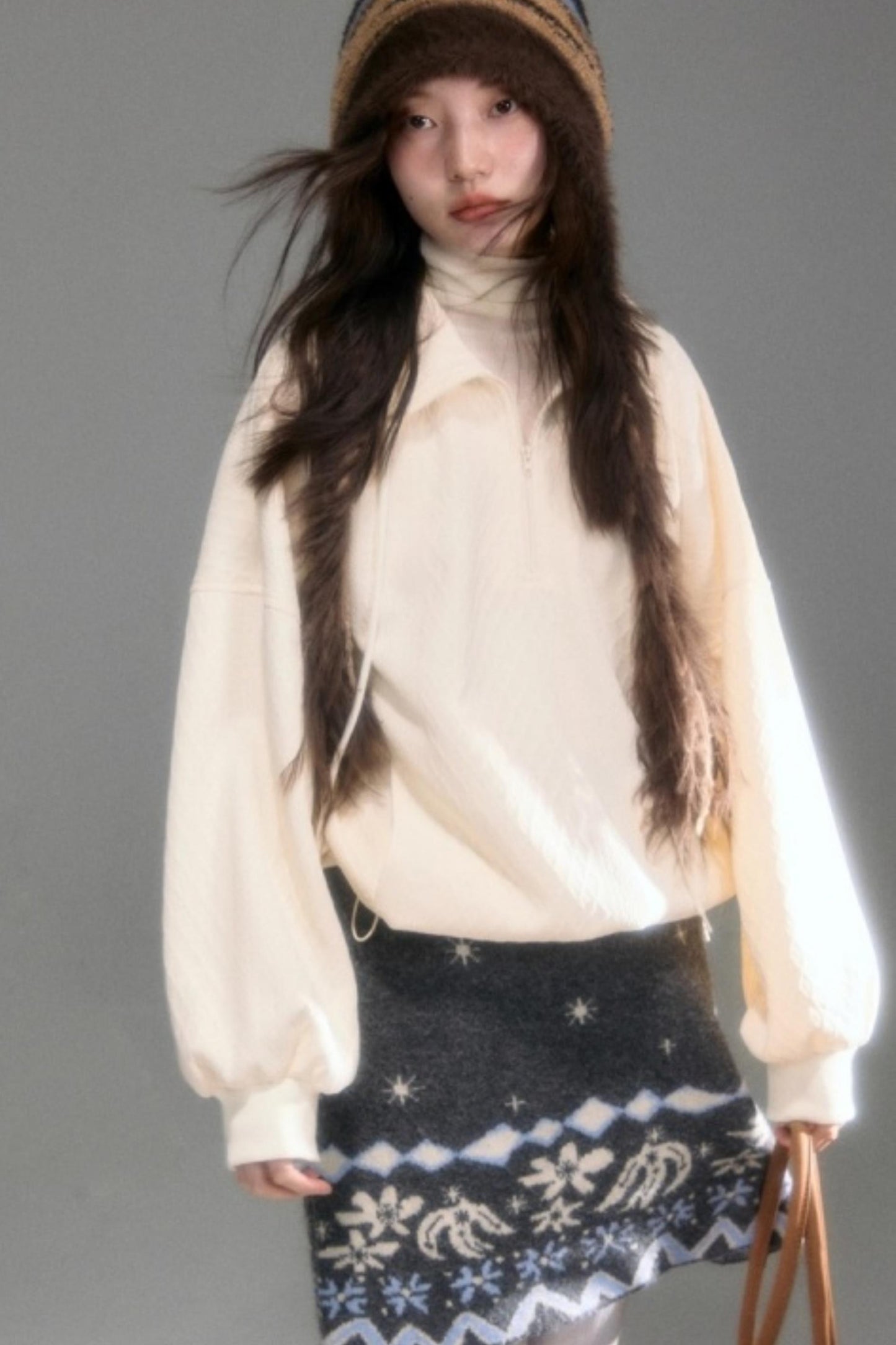 Snowflake Jacquard Cardigan Set-Up