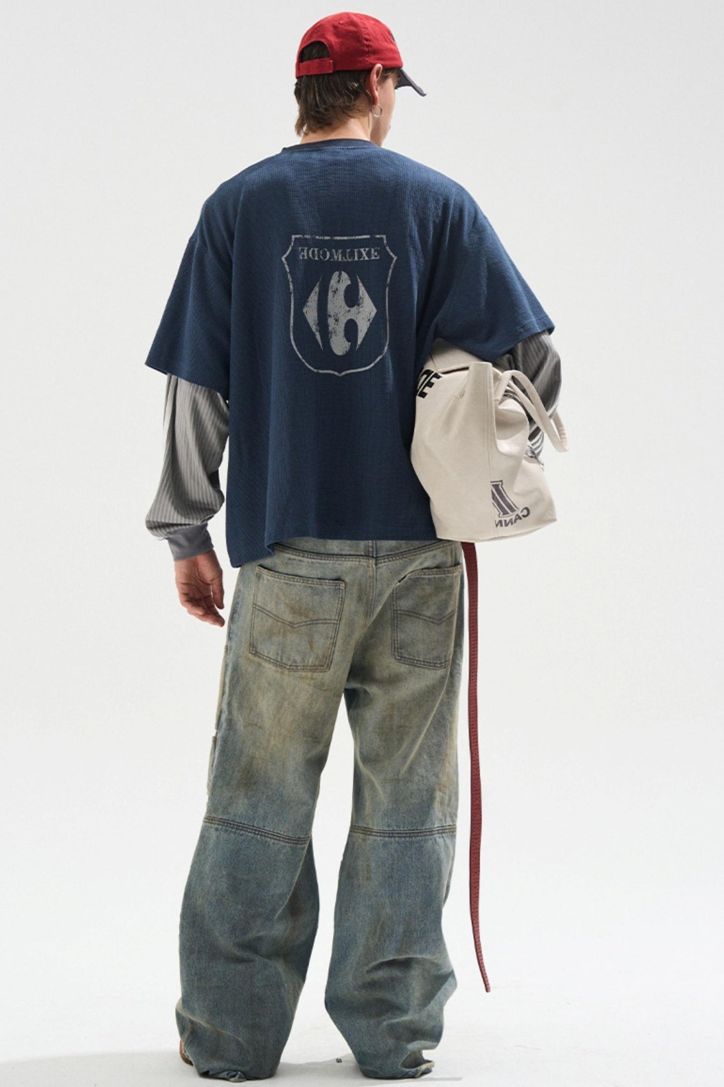 Fake Two Mottled T-Shirt