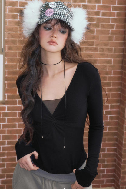 Winter V-Neck T-Shirt