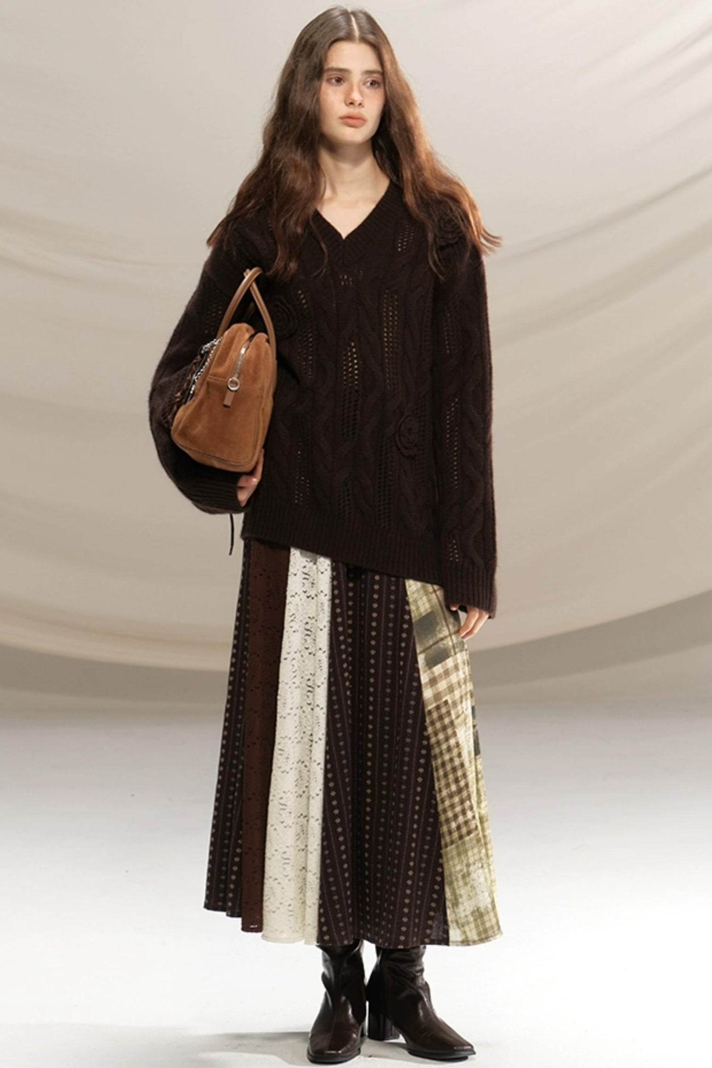 Raccoon Wool Crochet Sweater