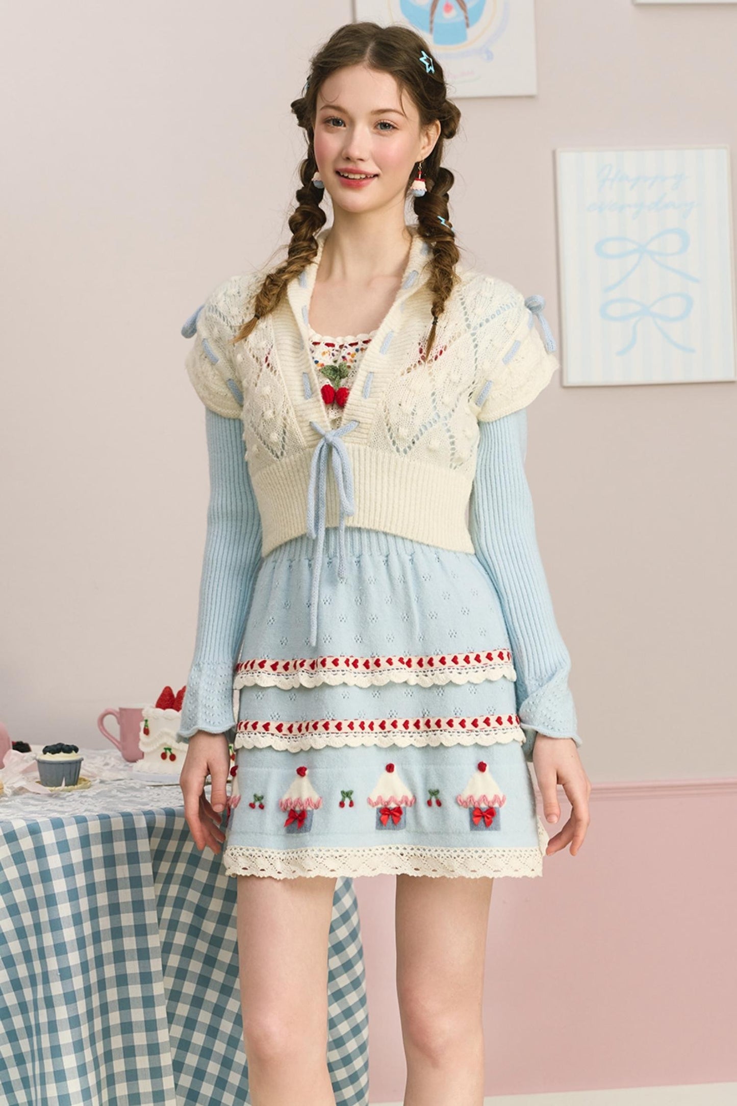 Berry Cake Heavy Work Knit Dress