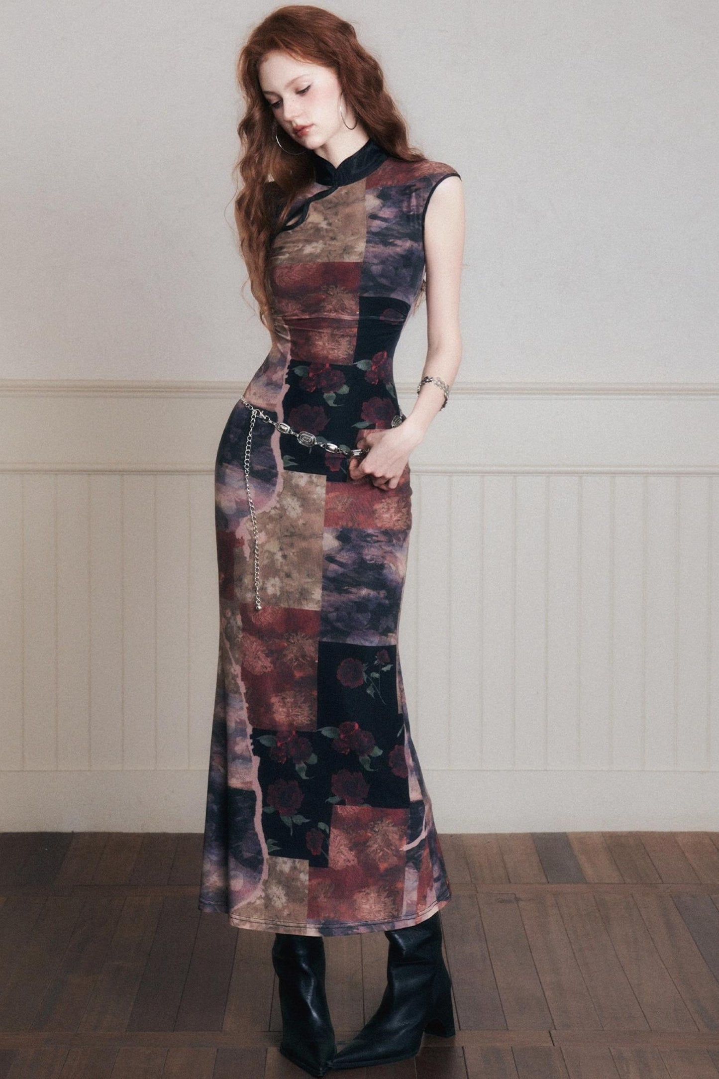 Vintage Chinese Cheongsam Dress