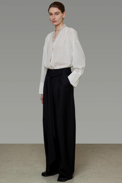 Autumn Lace V-Neck Top