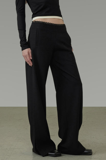 Elegant Drape Wide Pants