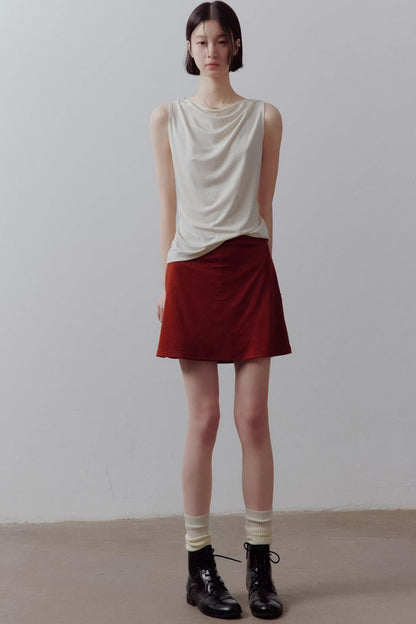Draped Off-Shoulder Slimming Top
