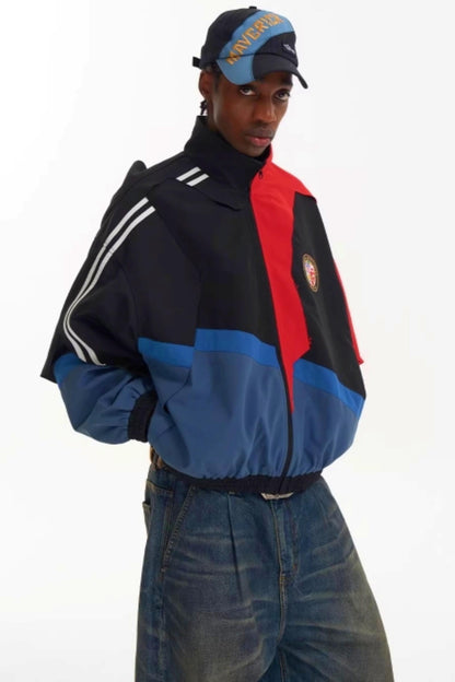 Jacke mit Patchwork-Fransenkanten