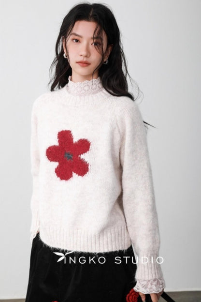 Ingko Cloud Floral Sweater