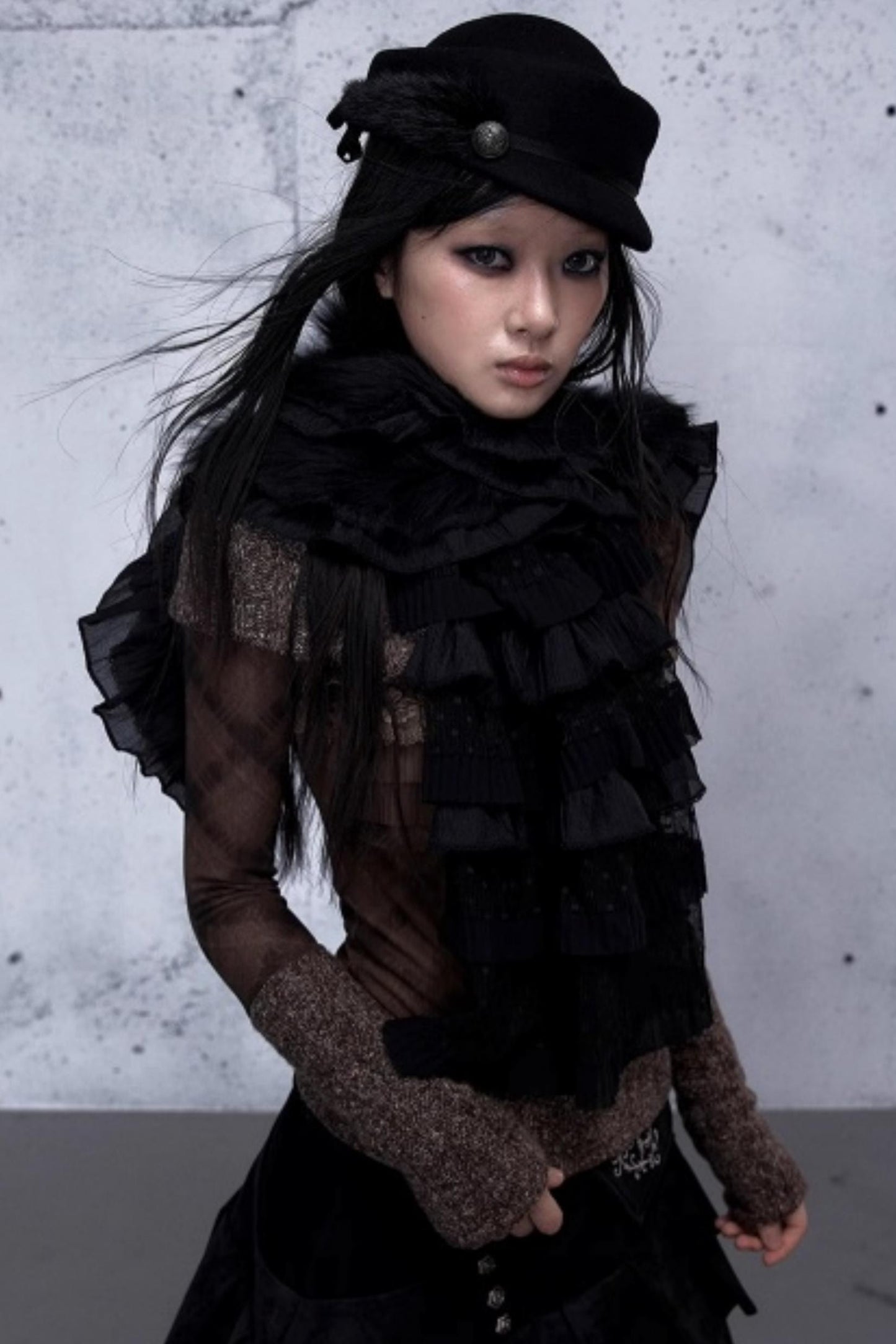 Romantic Lace Layered Scarf