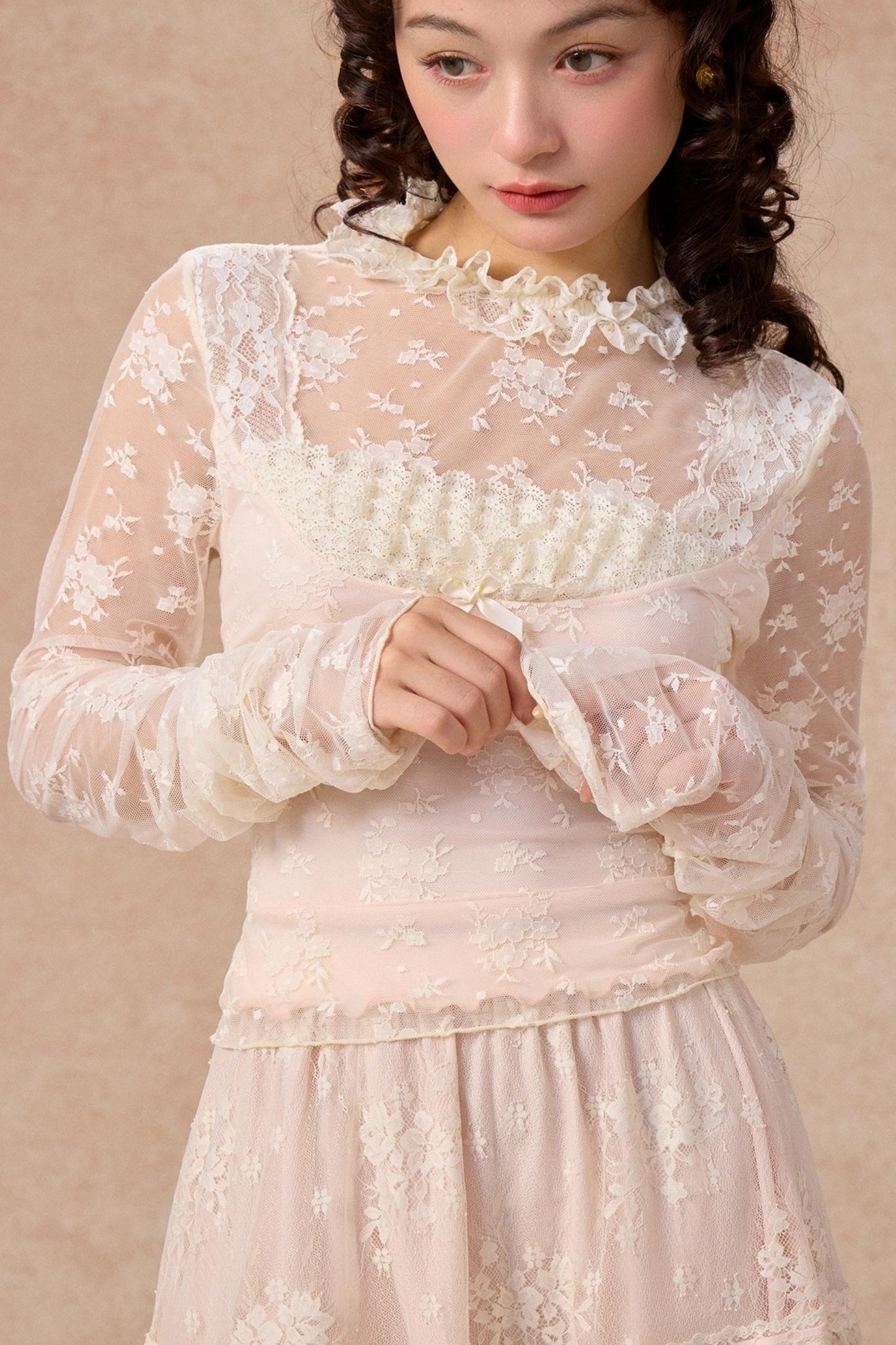 Lace Base Layer Top Skirt Set-Up