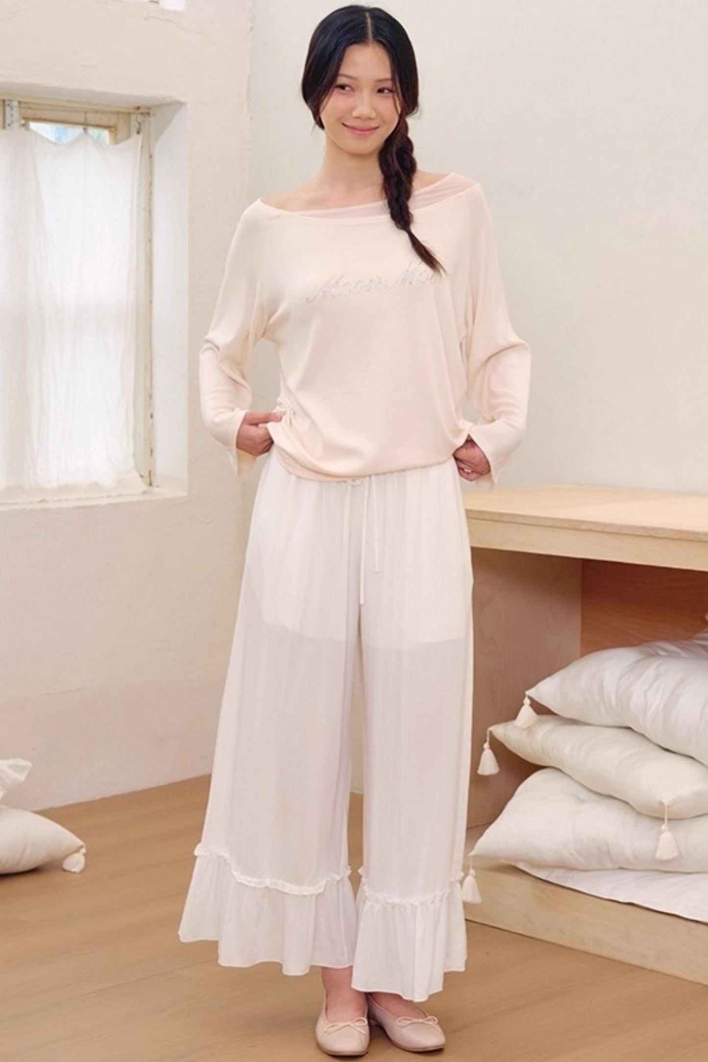 Breeze Elastic Waist Slimming Pants