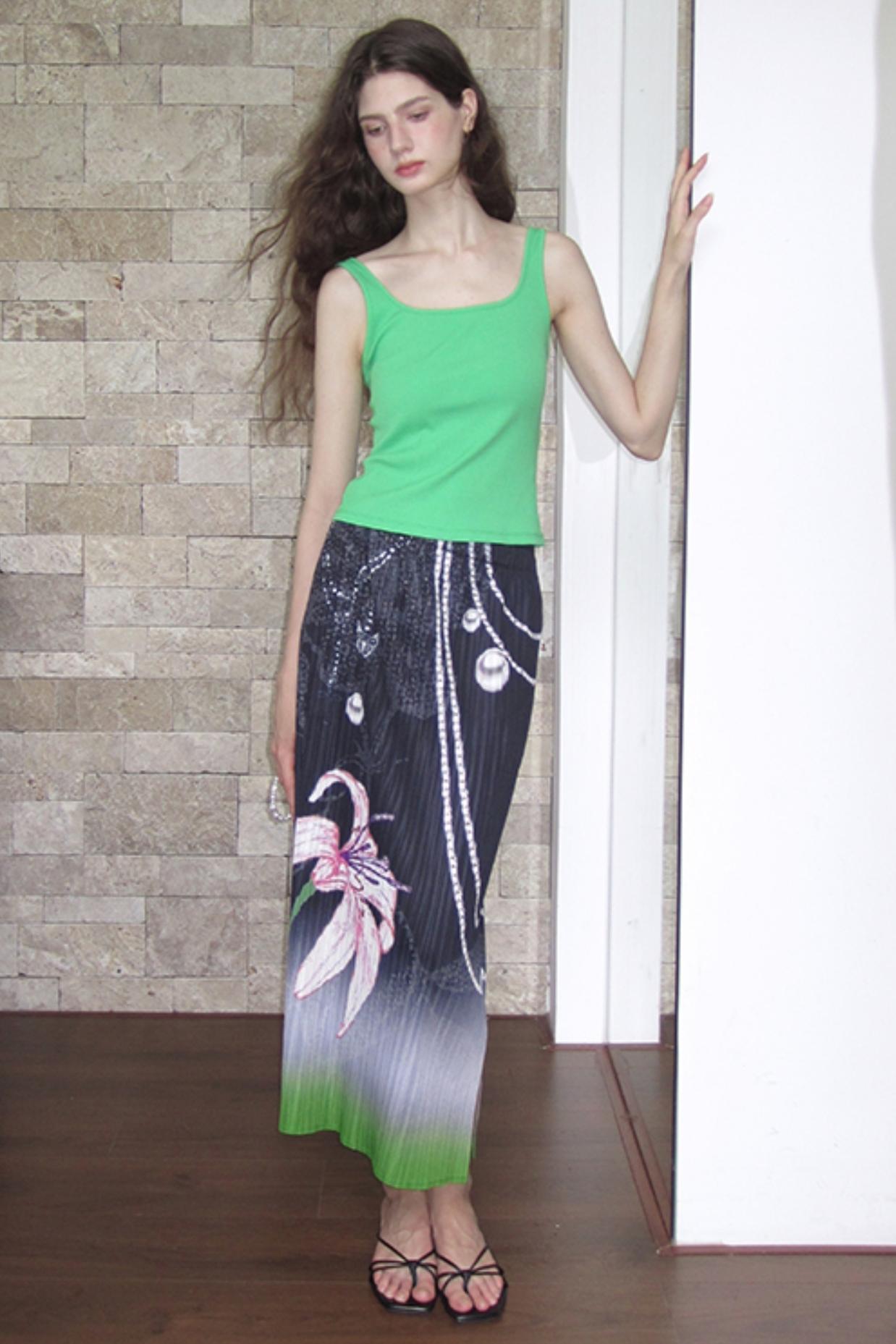 Flora Hemp Pleated Skirt Set-Up