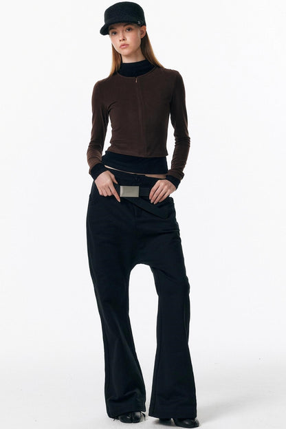 Micro-Flared Walking Pants