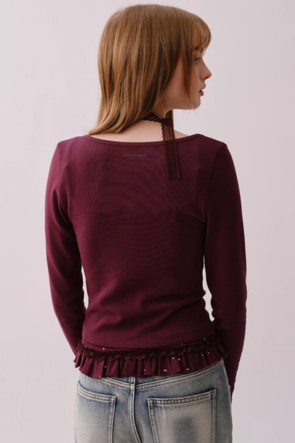 Retro Polka Dot Lace Cardigan Set