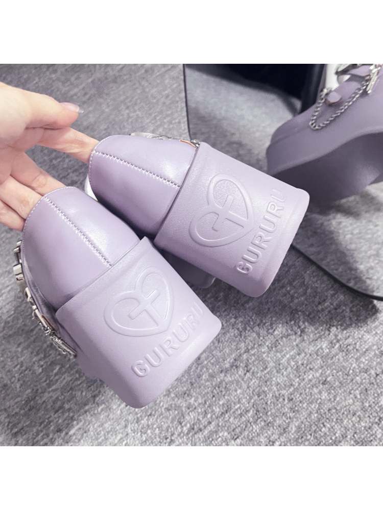 Y2K Medical Heart Syringe Charm Platform Shoes