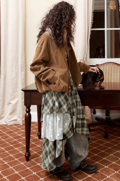 Irregular Patchwork Lace Skirt