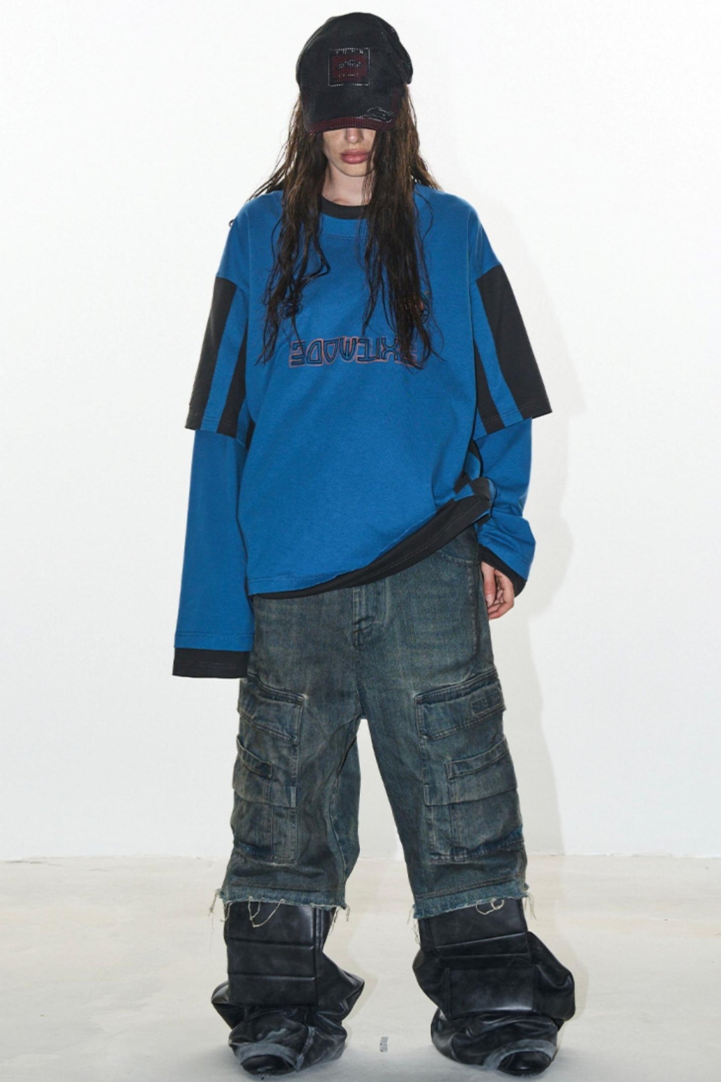 Layered Stripe Jersey T-Shirt