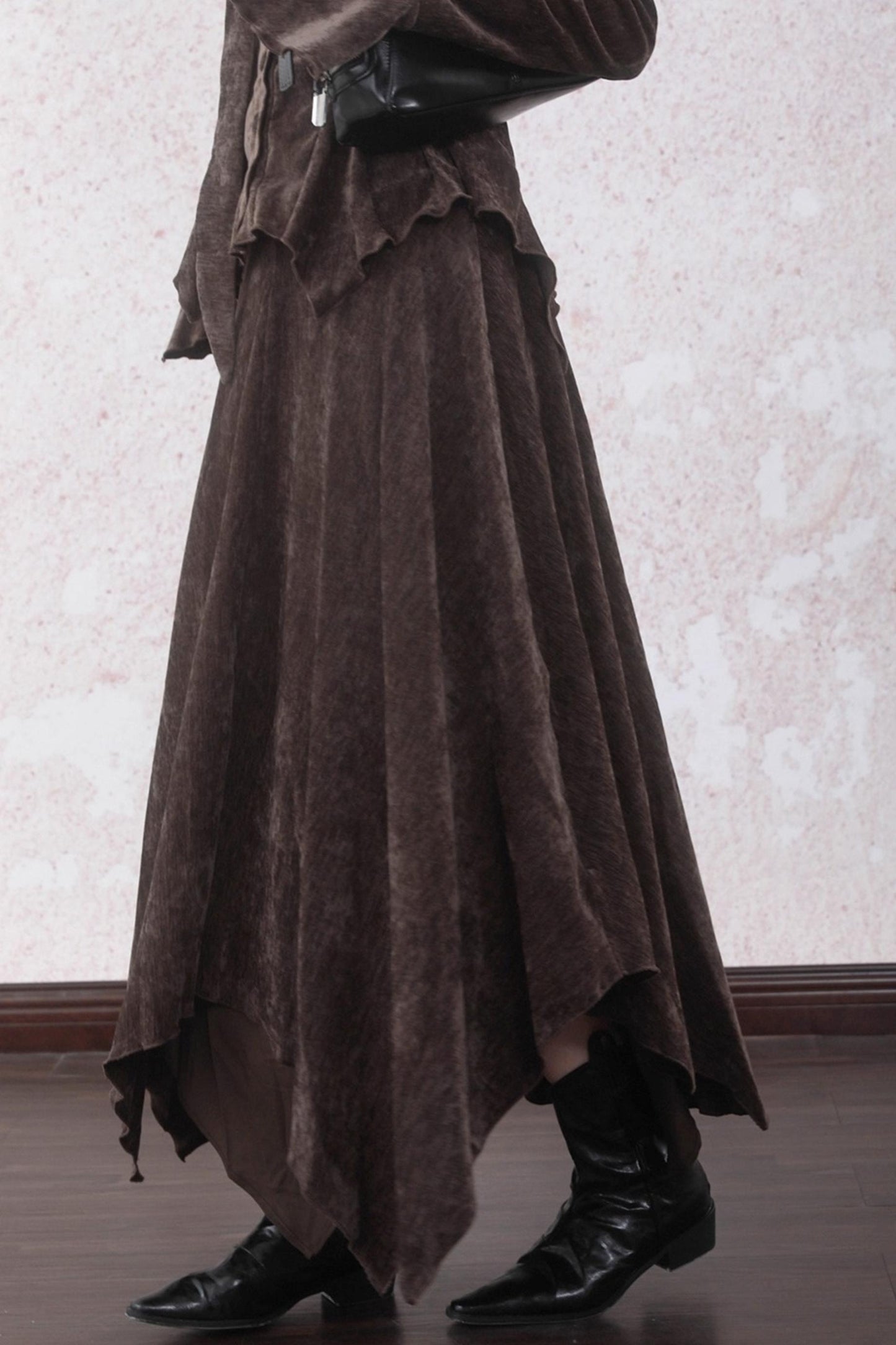 Winter Velvet Top Skirt Set-Up