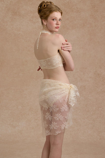 French Lace Halterneck Top