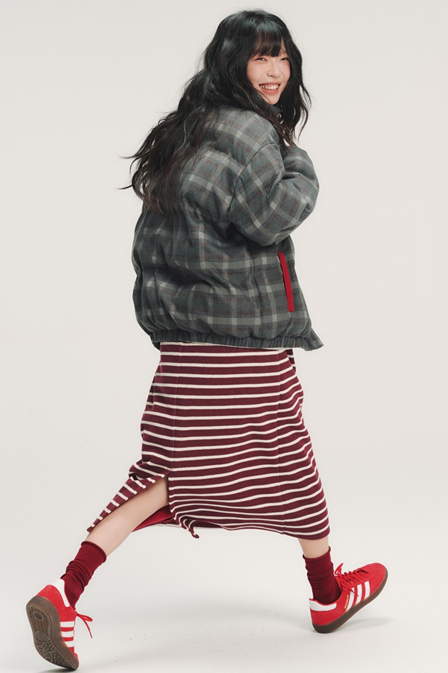 Colorful Embroidery Plaid Jacket