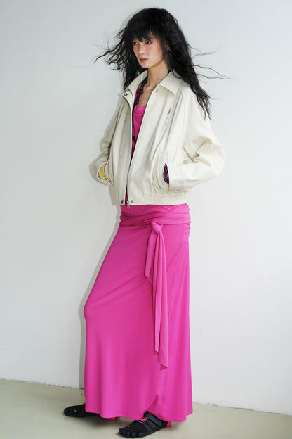 Solid Retro Short Casual Jacket