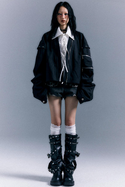 Vintage Oversized Bomber Jacket