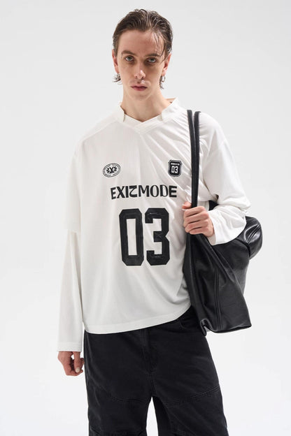 Striped Jersey Long Sleeve T-Shirt