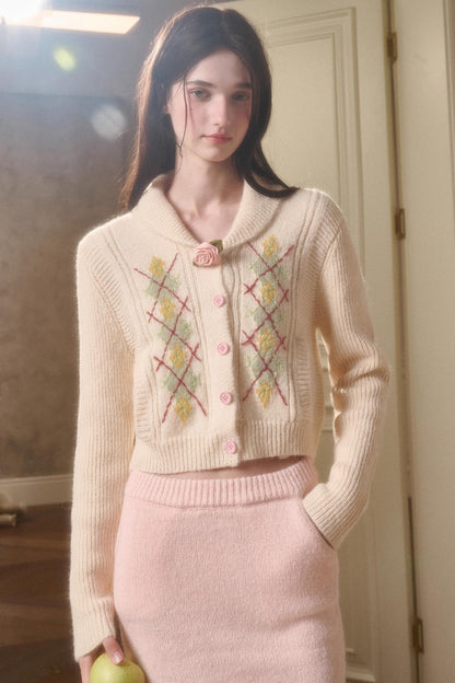 Galaxy Wool Knit Jacket Set-Up