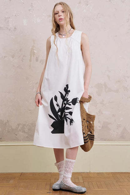 Floral Sleeveless Summer Dress