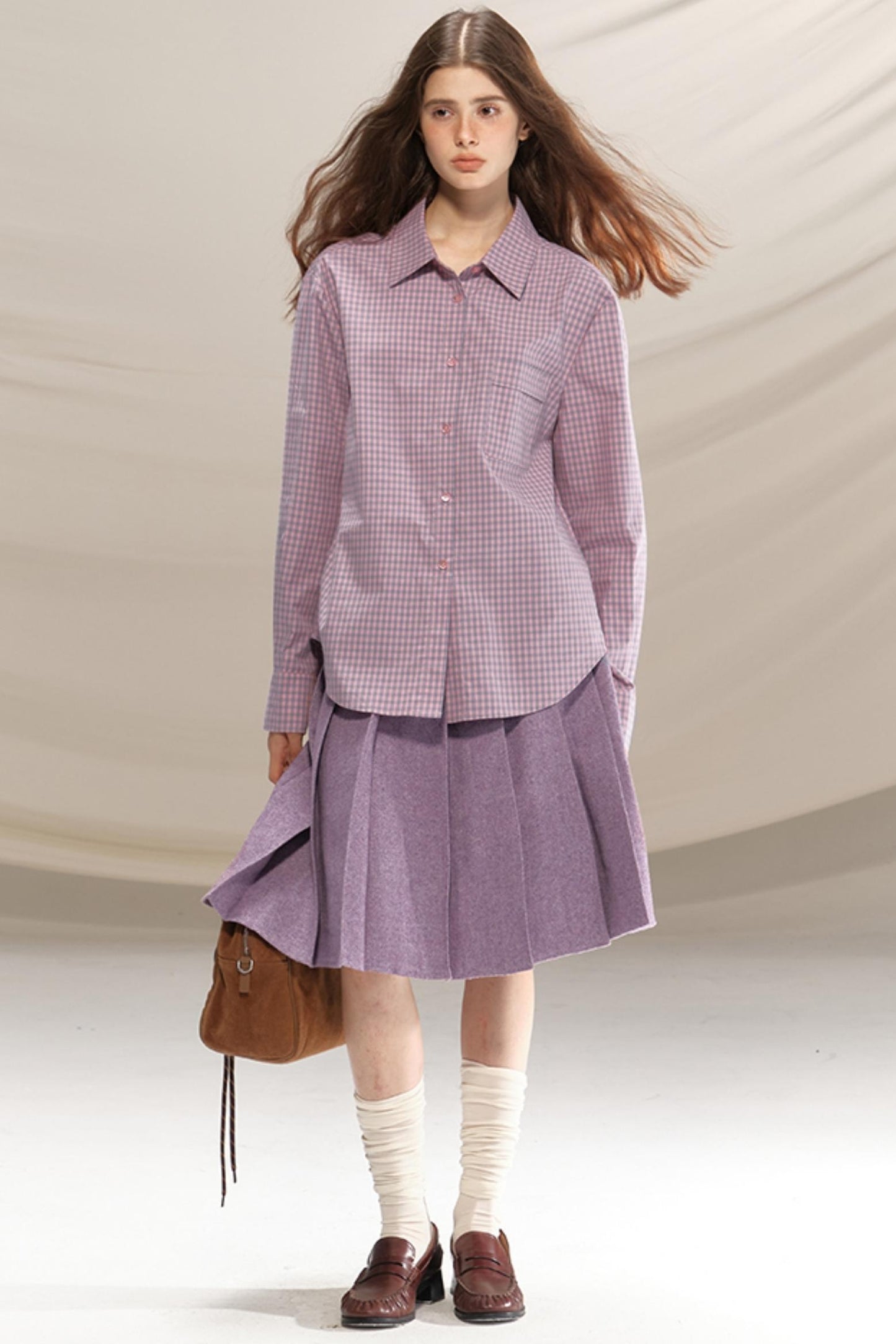 Soft Light Checkered Shirt