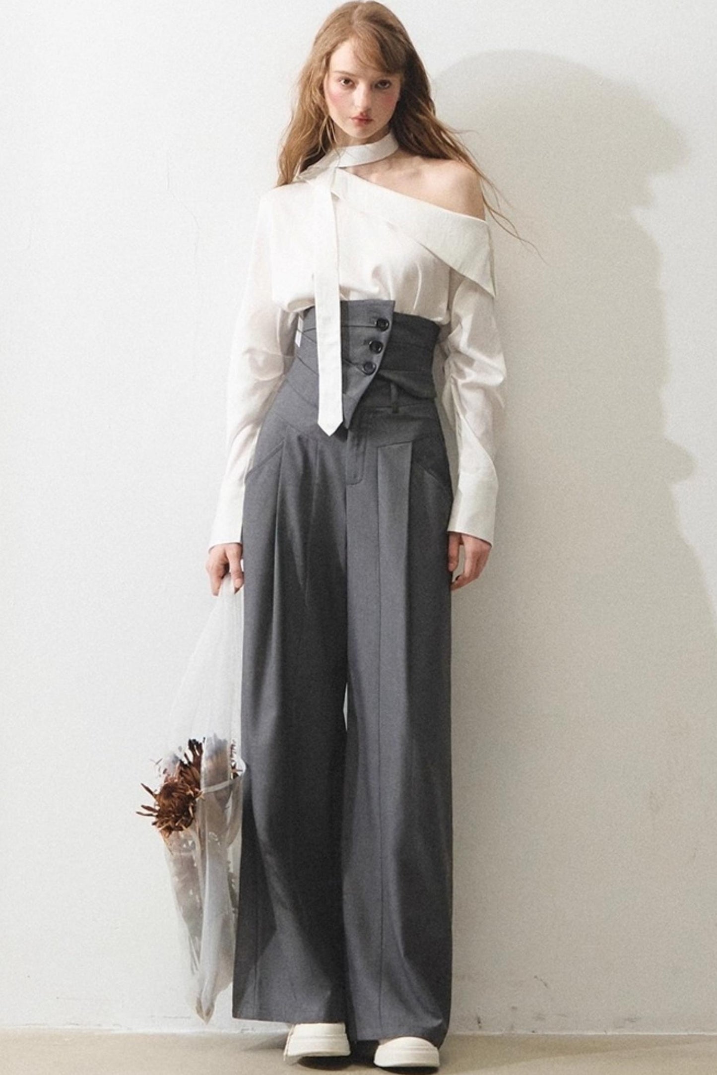 Mint Asymmetrical Shirt Set-Up