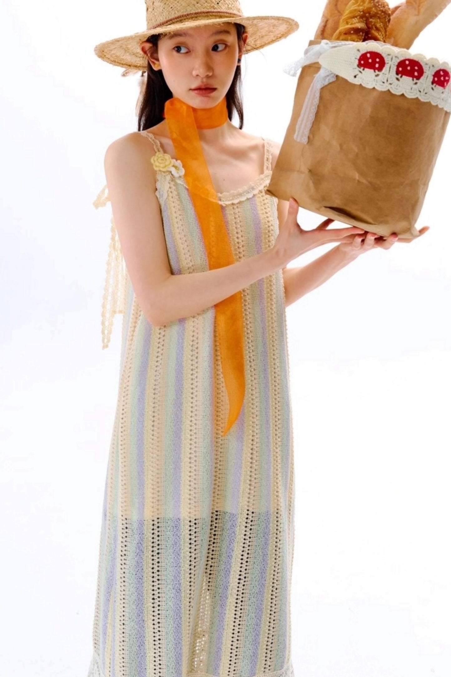 Rainbow Bohemian Hand Hook Flower Dress