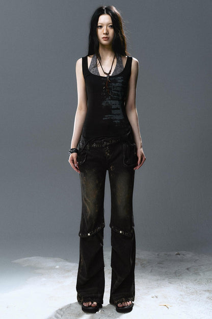 Layered Two-Tone Cami Top