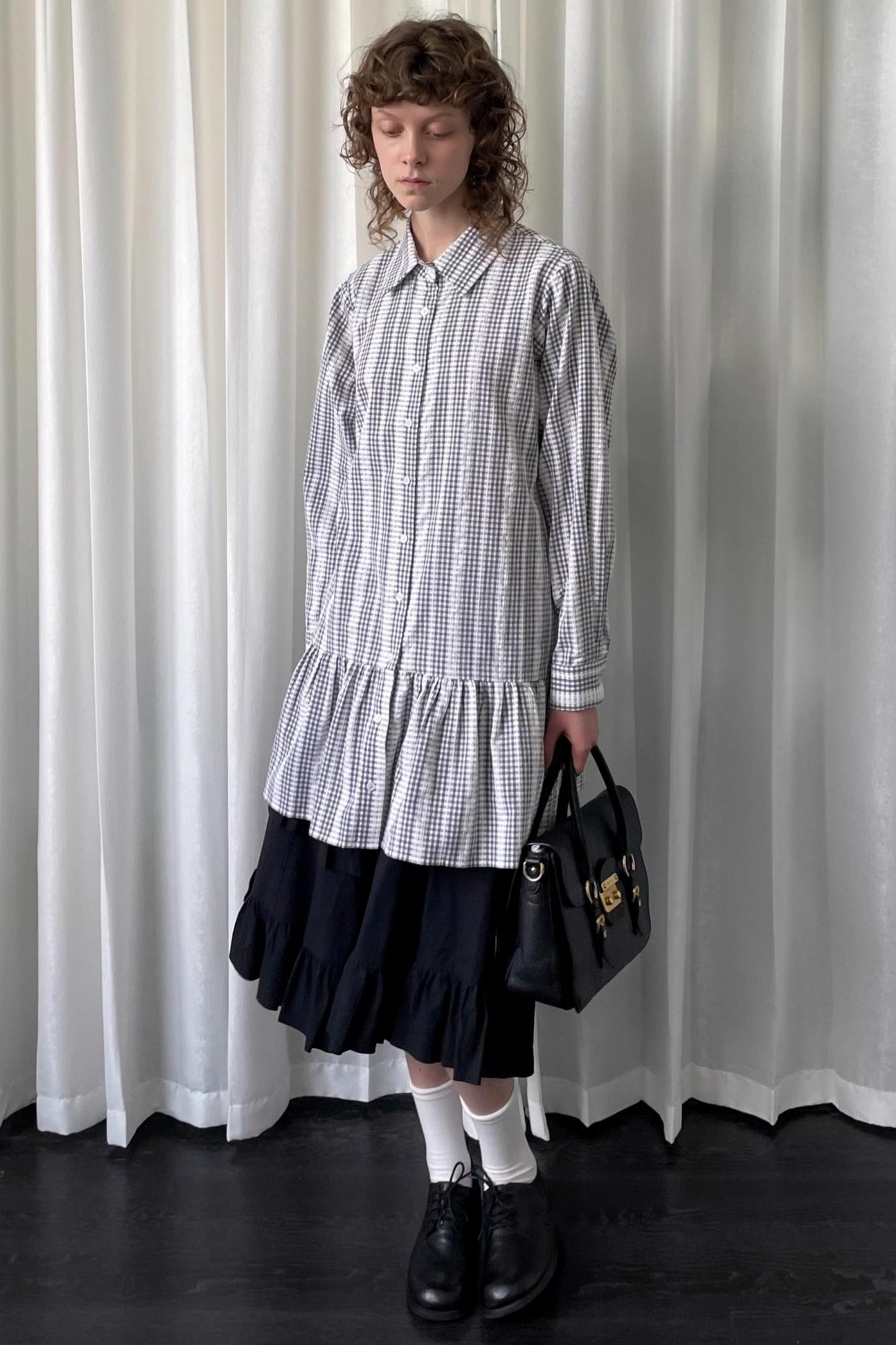 Loosestripe Long Sleeve Shirt Dress