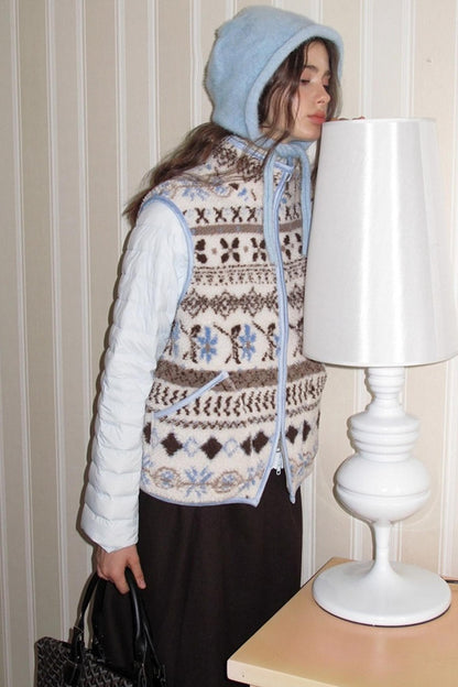 Sea Salt Cocoa Faux Shearling Jacket Set-Up