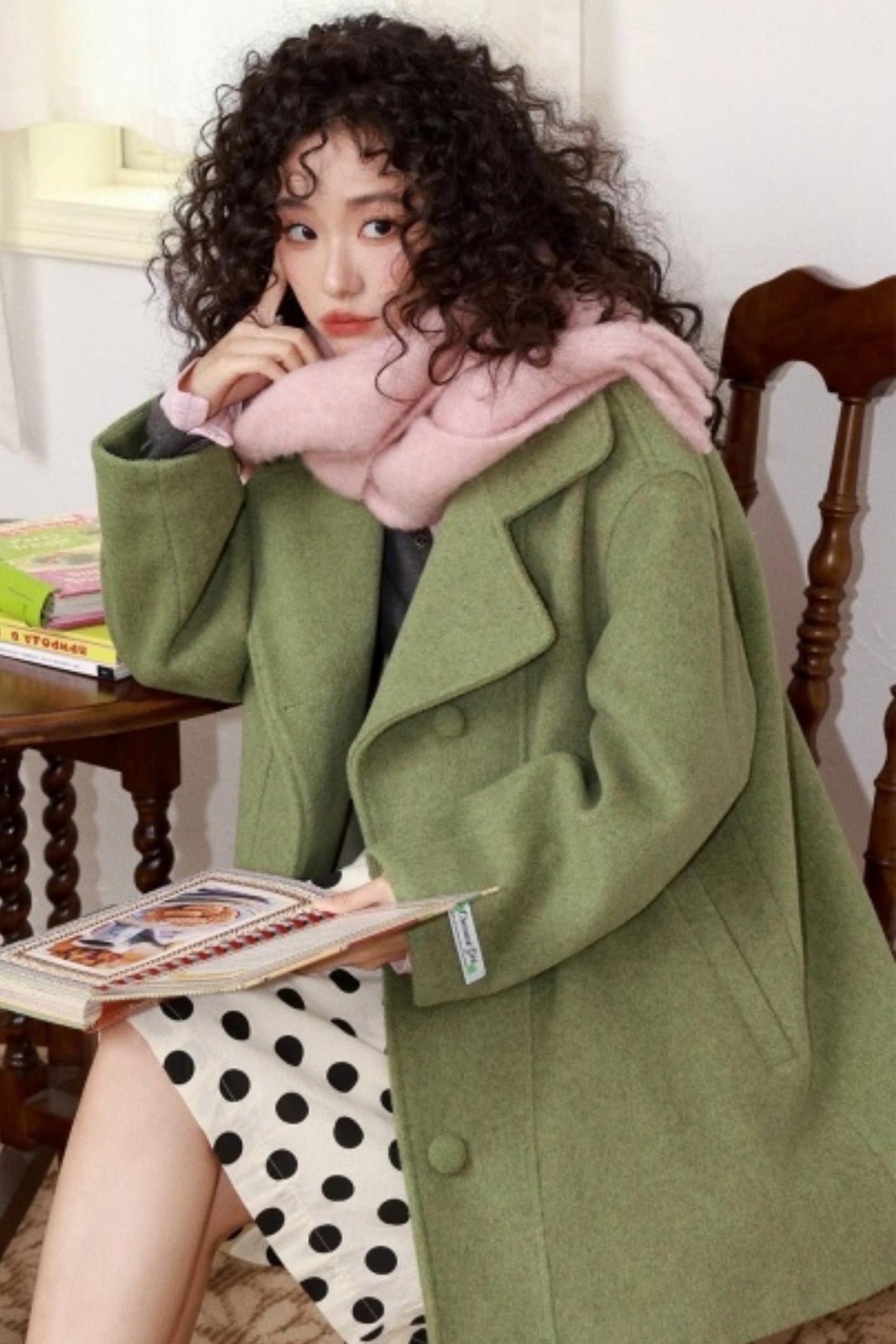 Green Manor Woolen Coat