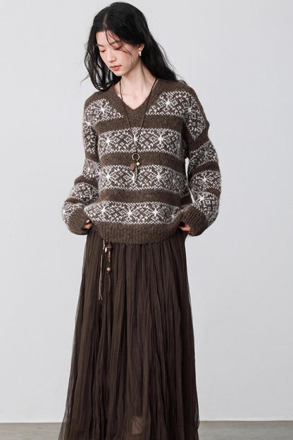 Fair Isle Latte Sweater