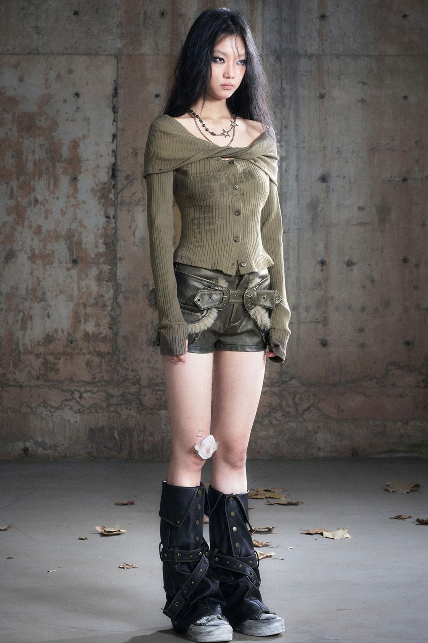 Twisted Diamond Knitted Top