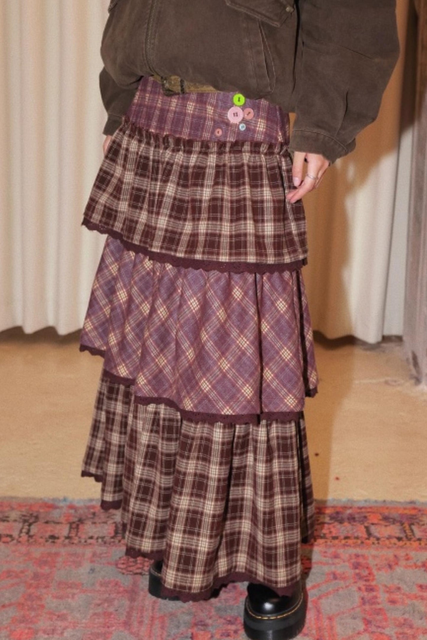 Caramel Hazelnut Lace Skirt