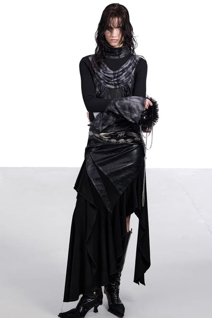 Mesh Paneled Beaded Top