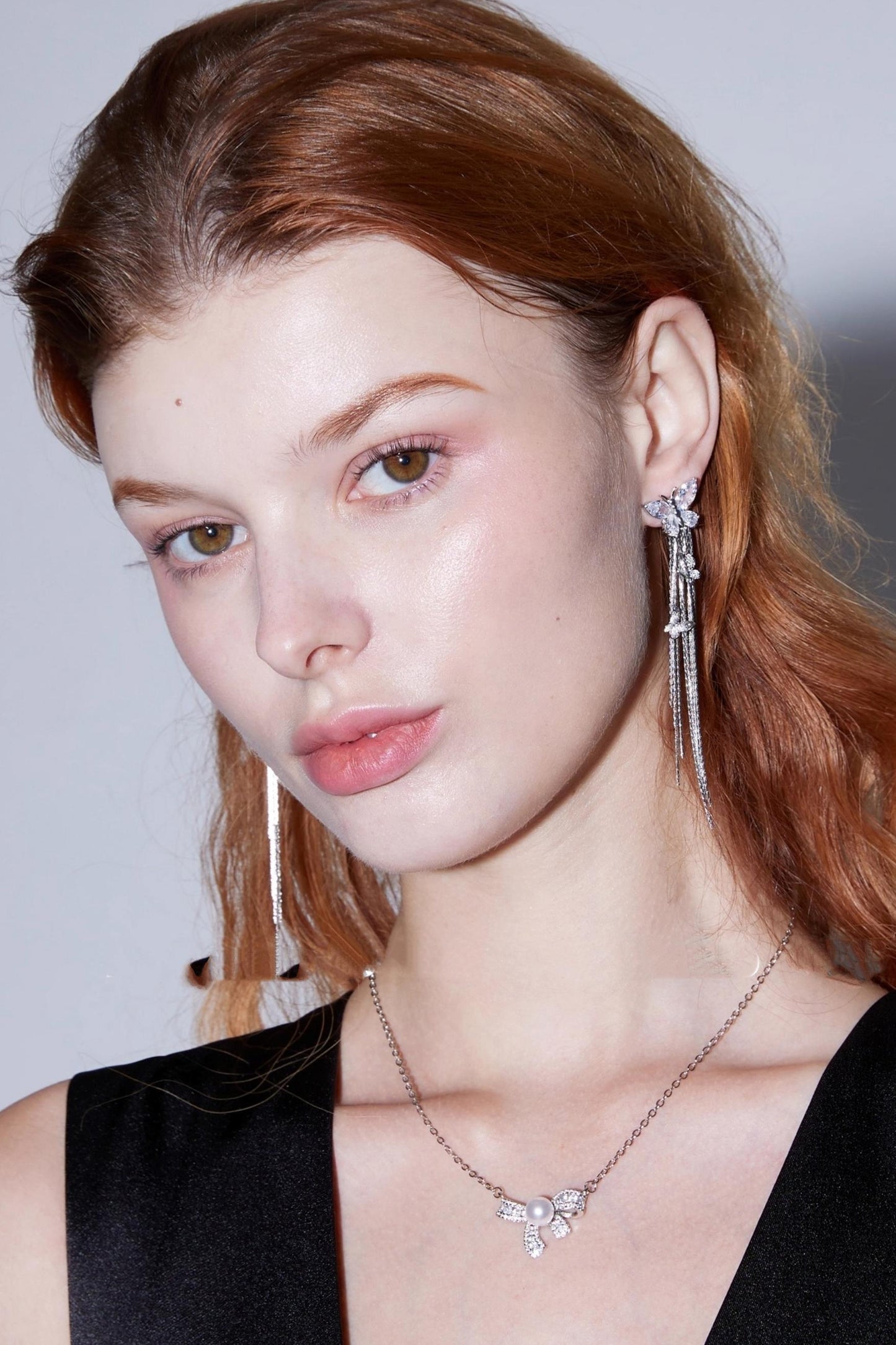 Butterfly Elf Sparkling Gemstones Earrings