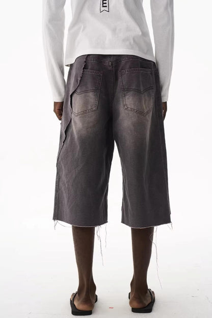 Double-Layer Distressed Shorts