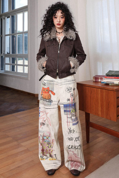 Gentle Cropped Leather Jacket